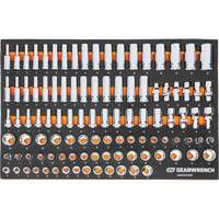MEGAMOD Metric Mechanics Tool Set in Modular Foam Trays with Rolling Cabinet, 358 Pieces Quali-T-Solutions