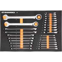 MEGAMOD Metric Mechanics Tool Set in Modular Foam Trays with Rolling Cabinet, 358 Pieces Quali-T-Solutions