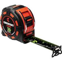 Shockforce NITE EYE Magnetic Tape Measure, 1-1/4" x 25', SAE Graduations Quali-T-Solutions