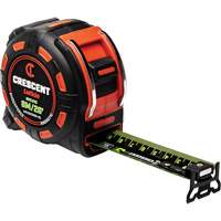 Shockforce NITE EYE Magnetic Tape Measure, 1-1/4" x 25', SAE/Metric Graduations Quali-T-Solutions
