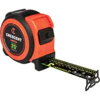  CONTROLTOUCH NITE EYE Tape Measure, 1-3/16" x 25', SAE Graduations Quali-T-Solutions