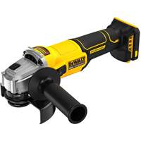 Meuleuse sans fil, sans balai &agrave; interrupteur lat&eacute;ral (outil seulement), Roue de 4-1/2", 20 V Quali-T-Solutions