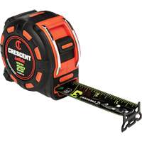 SHOCKFORCE NITE EYE Tape Measure, 1-1/4" x 25', Imperial Graduations Quali-T-Solutions
