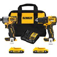 Brushless Cordless Drill/Driver & Impact Driver Combo Kit, Lithium-Ion, 20 V Quali-T-Solutions