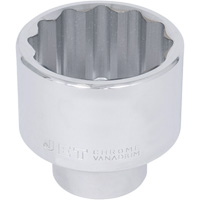 Chrome Socket, 50 mm, 1" Drive, 12 Points Quali-T-Solutions