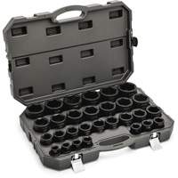 6 Point SAE Socket Set, 29 Pcs, Impact, 3/4" Drive Size Quali-T-Solutions