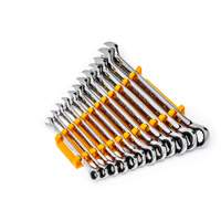 Jeu de cl&eacute;s &agrave; 12 pans et 90 dents, Combinaison &agrave; cliquet, 12 morceaux, M&eacute;trique Quali-T-Solutions