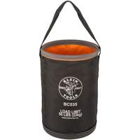 Seau utilitaire droit, 17" lo x 12" la x 4" h, Nylon, Noir/Gris/Orange Quali-T-Solutions