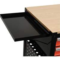 Chariot utilitaire, 4 tiroirs, Noir/Orange Quali-T-Solutions