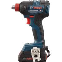 Ensemble visseuse/cl&eacute; &agrave; chocs 2-en-1 pour embouts et douilles, 1/2", 1800 lb-po Couple max., 18 V, Lithium-ion Quali-T-Solutions