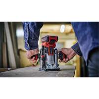 Professional Cordless Compact Router with Fixed Base & Plunge Base (Tool Only) Quali-T-Solutions