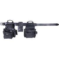 Ensemble de tabliers robustes Phantom 4 morceaux, Cuir, Noir Quali-T-Solutions