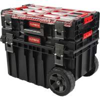 Ensemble roulant de coffres &agrave; outils Arx de 2 morceaux, 23-4/5" x 16" x 20-3/5", Noir Quali-T-Solutions