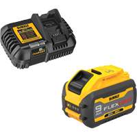 Ensemble de bloc-pile et chargeur MAX FLEXVOLT, Lithium-ion, 20 V/60 V, 9 Ah Quali-T-Solutions