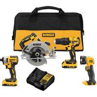 Ensemble quatre outils sans fil et sans balai MAX* (2.0Ah), 20 V Quali-T-Solutions