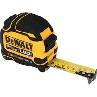 TOUGHSERIES Lighted Tape Measure, 26'/8 m, Imperial & Metric Graduations Quali-T-Solutions