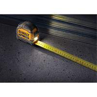 TOUGHSERIES Lighted Tape Measure, 26'/8 m, Imperial & Metric Graduations Quali-T-Solutions