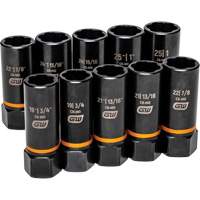 Jeu de douilles d'extraction Bolt Biter, 10 Mcx, Chocs, Prise de 1/2", Profond Quali-T-Solutions