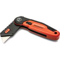 Couteau utilitaire pliant, 1" lame, lame en Acier, poign&eacute;e en Aluminium Quali-T-Solutions