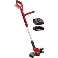 Coupe-bordure t&eacute;lescopique sans fil avec batterie 2,5 Ah et ensemble de d&eacute;part de chargeur, 12", &agrave; pile, 18 V Quali-T-Solutions