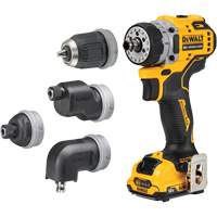 XTREME Brushless Cordless 5-in-1 Drill/Driver Kit, Lithium-Ion, 12 V, 3/8" Chuck Quali-T-Solutions