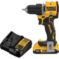 ATOMIC COMPACT SERIES Brushless Cordless Drill/Driver Kit, Lithium-Ion, 20 V, 1/2" Chuck Quali-T-Solutions