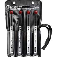 Jeu de 4 limes de restauration de filets?, Carr&eacute;e, 9" Quali-T-Solutions