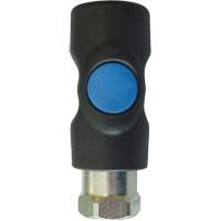 Raccord industriel rapide TOPQUIK S1, Composite en polyester/Acier inoxydable, 1/4", NPT femelle, 174 PSI Quali-T-Solutions