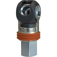 Raccord industriel rapide basculant TOPQUIK SC, Acier nickel&eacute;, 3/8", NPT femelle, 360 PSI Quali-T-Solutions