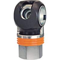 Raccord industriel rapide TOPQUIK SC, Acier nickel&eacute;, 1/2", NPT femelle, 359 PSI Quali-T-Solutions