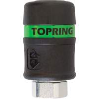 Raccord rapide TOPQUIK Ultraflo 7,8 mm, Composite en polyester, 3/8", NPT femelle, 174 PSI Quali-T-Solutions