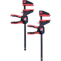 One-Hand Bar Trigger Clamps with 360° Rotating Handle Set, 12" (304.8 mm) Quali-T-Solutions