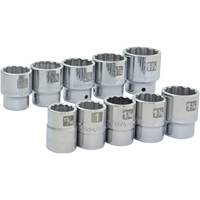 12-Point SAE Socket Set, 10 Pcs, 3/4" Drive Size Quali-T-Solutions