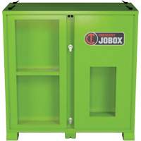 Armoire de rangement d'&eacute;PI sur place, Acier, Vert lime haute visibilit&eacute; Quali-T-Solutions