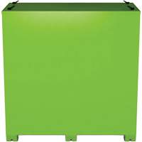 Armoire de rangement d'&eacute;PI sur place, Acier, Vert lime haute visibilit&eacute; Quali-T-Solutions