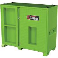 Armoire de rangement d'&eacute;PI sur place, Acier, Vert lime haute visibilit&eacute; Quali-T-Solutions