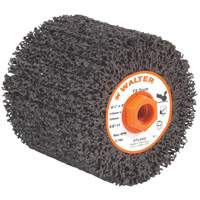 FX Cleaning & Finishing Drum, 4-1/4" Dia. x 4" W, 5/8"-11 Arbor, Coarse Grit Quali-T-Solutions
