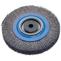 Brosses rotatives &agrave; fils torsad&eacute;s d'&eacute;tabli, 6" dia., Fils 0,0118", Arbre 1/2" - 1-1/4" Quali-T-Solutions