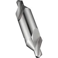 Combined Centre Drill and Countersink, #0, 1/32" Small Diameter, 1/8" Large Diameter, High Speed Cobalt Quali-T-Solutions