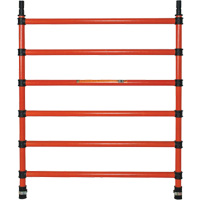 Composants pour &eacute;chafaudages la tour en fibre de verre, Montant d'extr&eacute;mit&eacute;, 47" la x 60" h Quali-T-Solutions