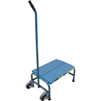 Escabeaux roulants Tilt-N-Roll, 1 marche(s), 16" l x 29" la x 12" h, Capacit&eacute; 300 lb Quali-T-Solutions