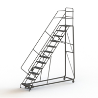 &eacute;chelles robustes en angle de s&eacute;curit&eacute;, 12 marches, Stri&eacute;, Inclinaison 50°, Hauteur 120" Quali-T-Solutions