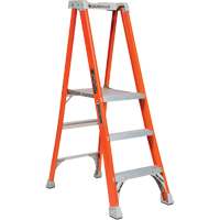Industrial Heavy-Duty Pro Platform Stepladders (FXP1700 Series), 3', 300 lbs. Cap. Quali-T-Solutions