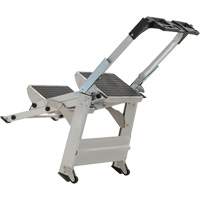 Tilt & Roll Step Stool Ladder, 2 Steps, 23" x 21" x 34.50" High Quali-T-Solutions