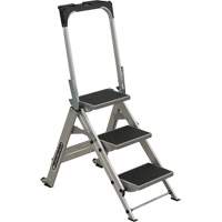 Tilt & Roll Step Stool Ladder, 3 Steps, 34" x 22" x 50.75" High Quali-T-Solutions