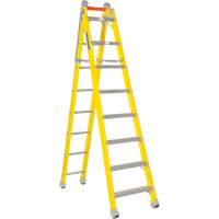 Step to Straight Ladder, 13.8', Fibreglass, 375 lbs., CSA Grade 1AA Quali-T-Solutions