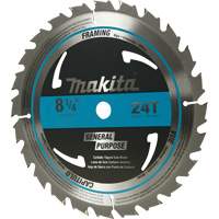 Lame de scie circulaire pour charpente &agrave; pointes au carbure, 8-1/4", 24 dents, Pour Bois Quali-T-Solutions