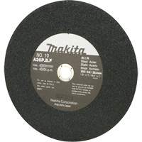 Meule abrasive pour scies &agrave; tronçonner et meuleuses dangle, 12" x 7/64", Arbre de 1", 4500 Tr/min Quali-T-Solutions