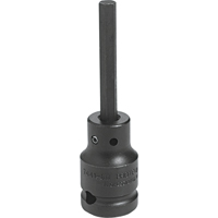 Impact Bit Socket, Hex, 12 mm x 3-1/4" L, 1/2" Drive Quali-T-Solutions