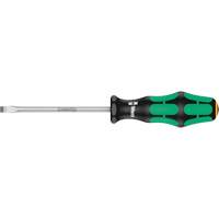 Tapered Slotted Screwdriver, 1/2", 10/1/2" L, Plastic Handle Quali-T-Solutions